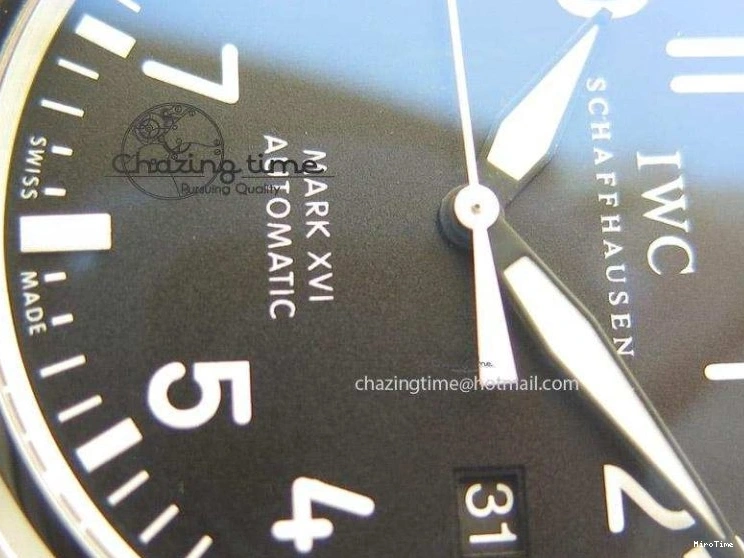 MIROTIME 0423 Mark XVI 1:1 Best Edition MK Maker SS Black Dial A2892 On Black Leather Strap Chic 7371